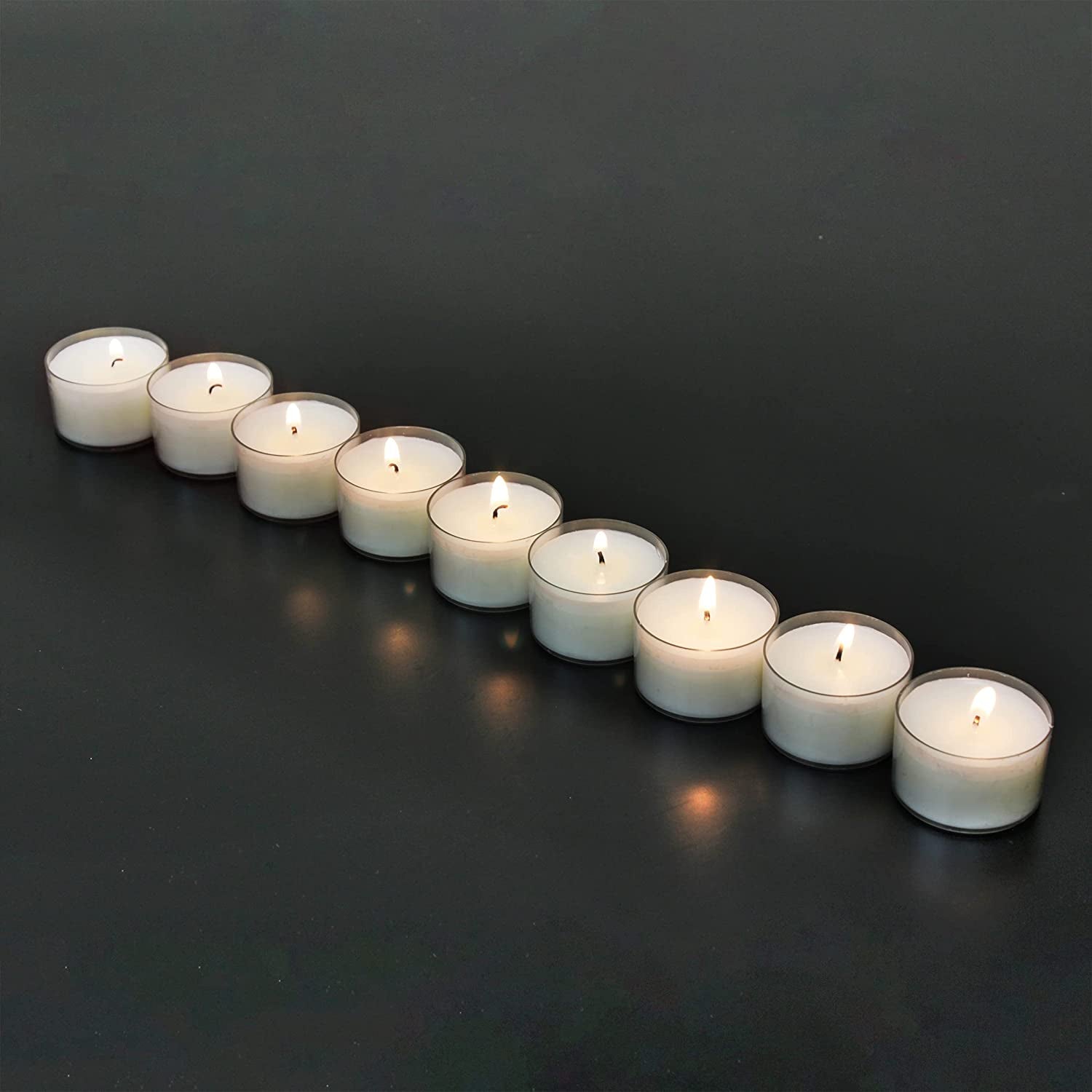 96 Pack Unscented White Tealight Candles – 6-7 Hour Burn