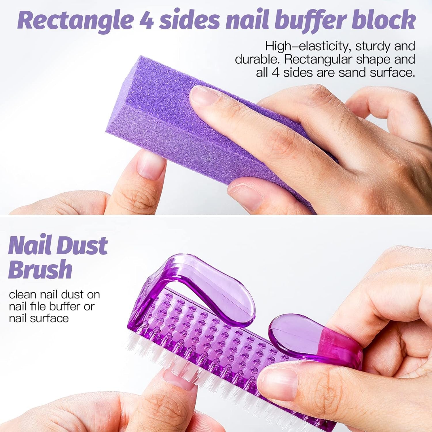 Nail Files and Buffers, Nail Cuticle Remover Kit with Nail File, Nail Buffer, Nail Buffer Block, Cuticle Nipper, Cuticle Pusher, Cuticle Peeler. Nail Cuticle Oil Lavender for Nail Care