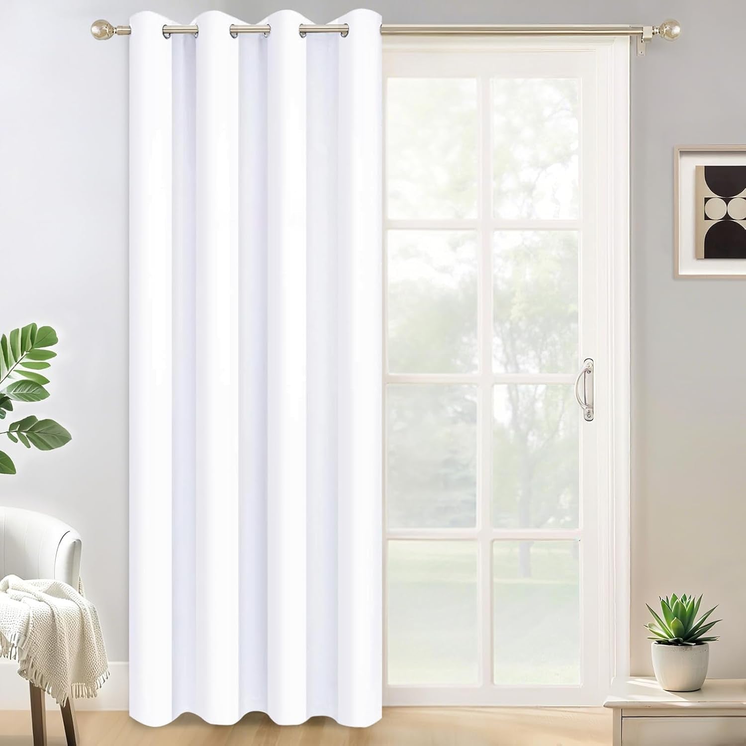 Room Darkening Gray Blackout Curtains 84 Inch Long Light Blocking Thermal Insulated Window Treatment Grommet Drapes for Bedroom Living Room, 52W X 84L, Grey Curtains, 2 Panels