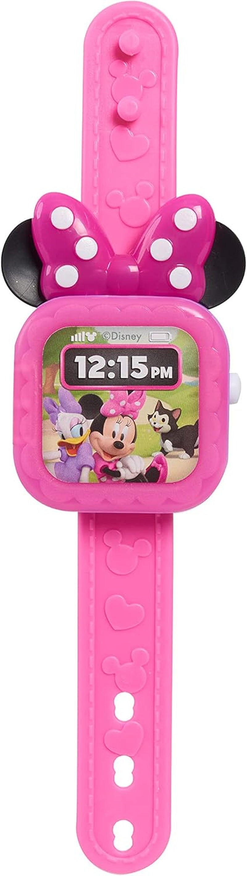 Junior Minnie Mouse Play Smart Watch with Lights and Sounds, 3-Pieces, Pretend Play, Kids Toys for Ages 3 up by Just Play