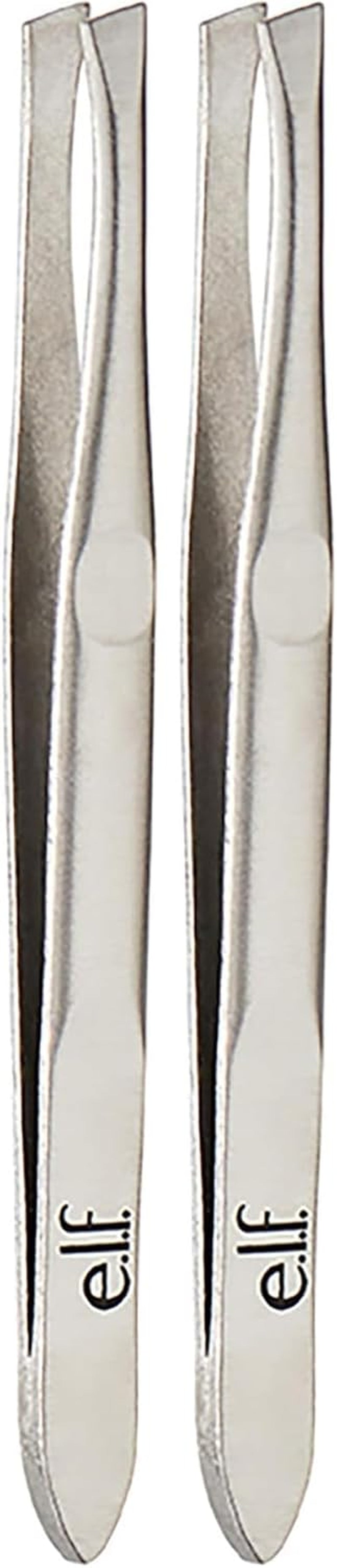 Slant Tweezer, Professional Quality Stainless Steel, Provides a Strong Grip, Removes Hairs Accurately, Shapes, Defines, Easy to Use, Ergonomically-Designed
