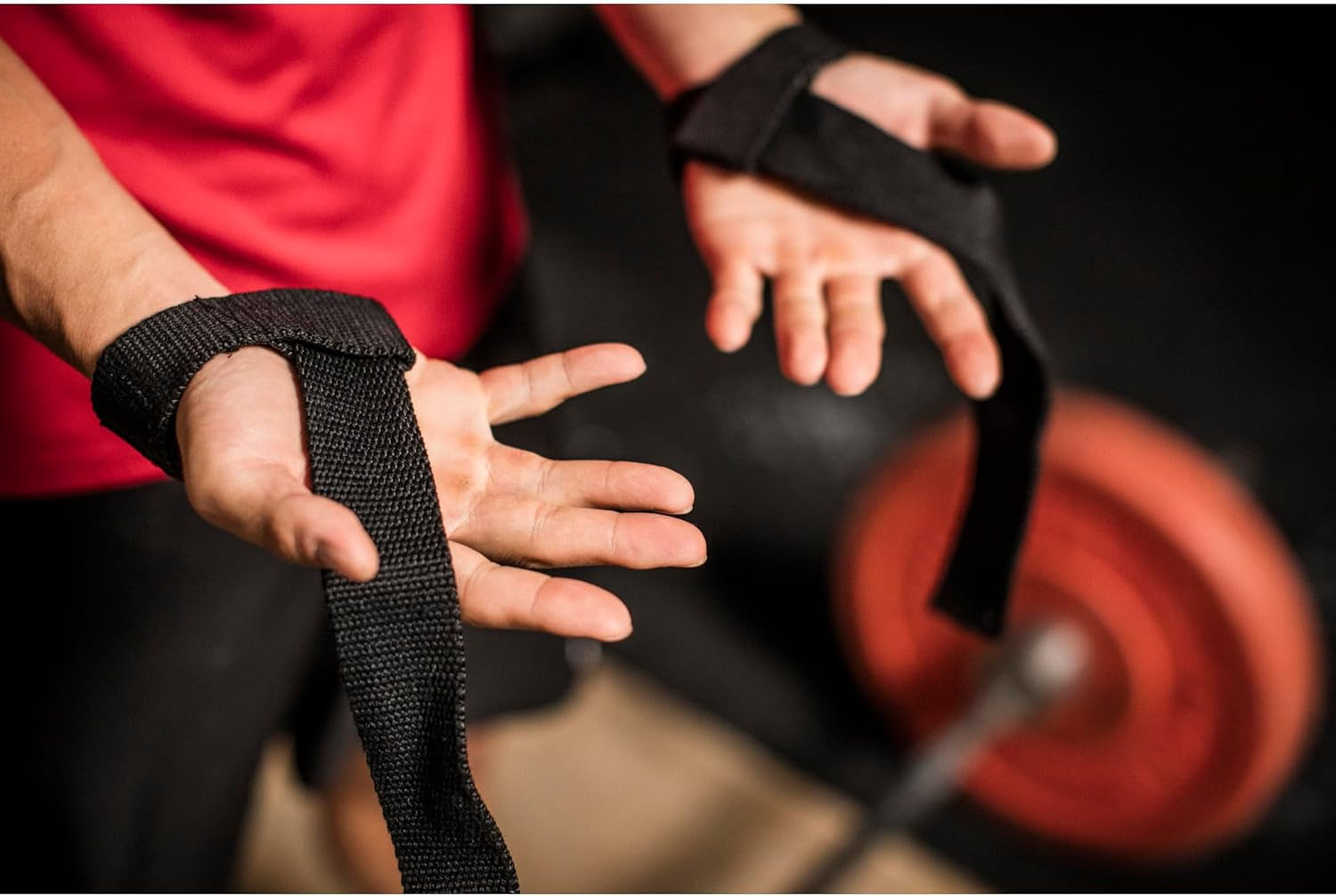 Padded Cotton Lifting Straps with Neotek Cushioned Wrist, 21.5 Inch Length, 1.5 Inch Width, Pair, Weightlifting Wrist Straps for Deadlifts and Strength Training
