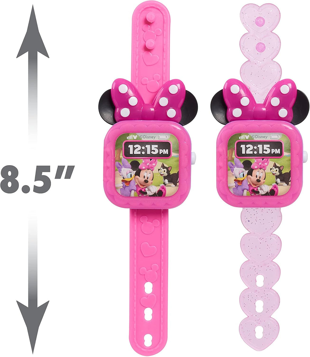 Junior Minnie Mouse Play Smart Watch with Lights and Sounds, 3-Pieces, Pretend Play, Kids Toys for Ages 3 up by Just Play