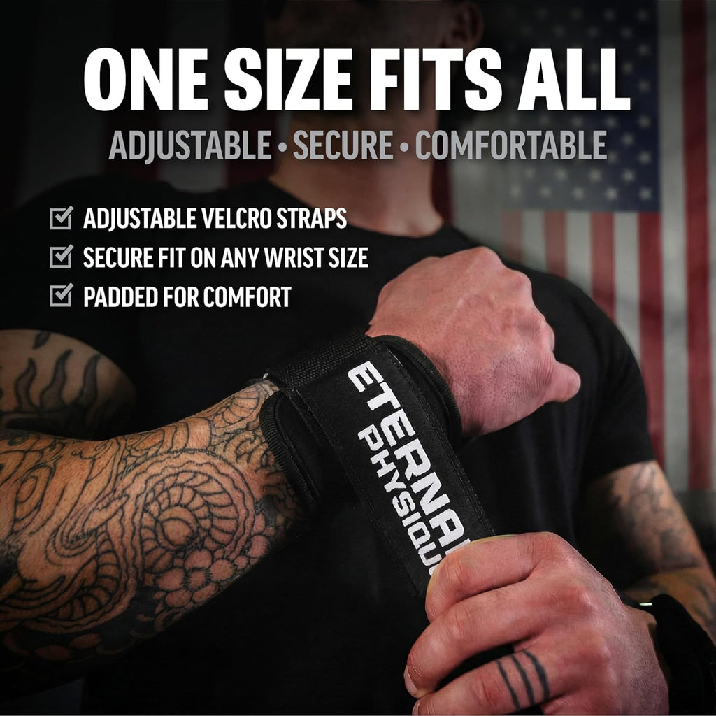 Weight Lifting Hooks (Pair) with D-Ring & Bag, Extra Strong- for Deadlifts, Pull Ups, Rows & Shrugs | Perfect Grip Support with Our Gym Hooks | Reinforced Wrist Straps for Weightlifting, Pull up Grips