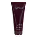 Euphoria by Calvin Klein, 6.7 oz Body Lotion for Women in a sleek dark tube with floral fragrance.