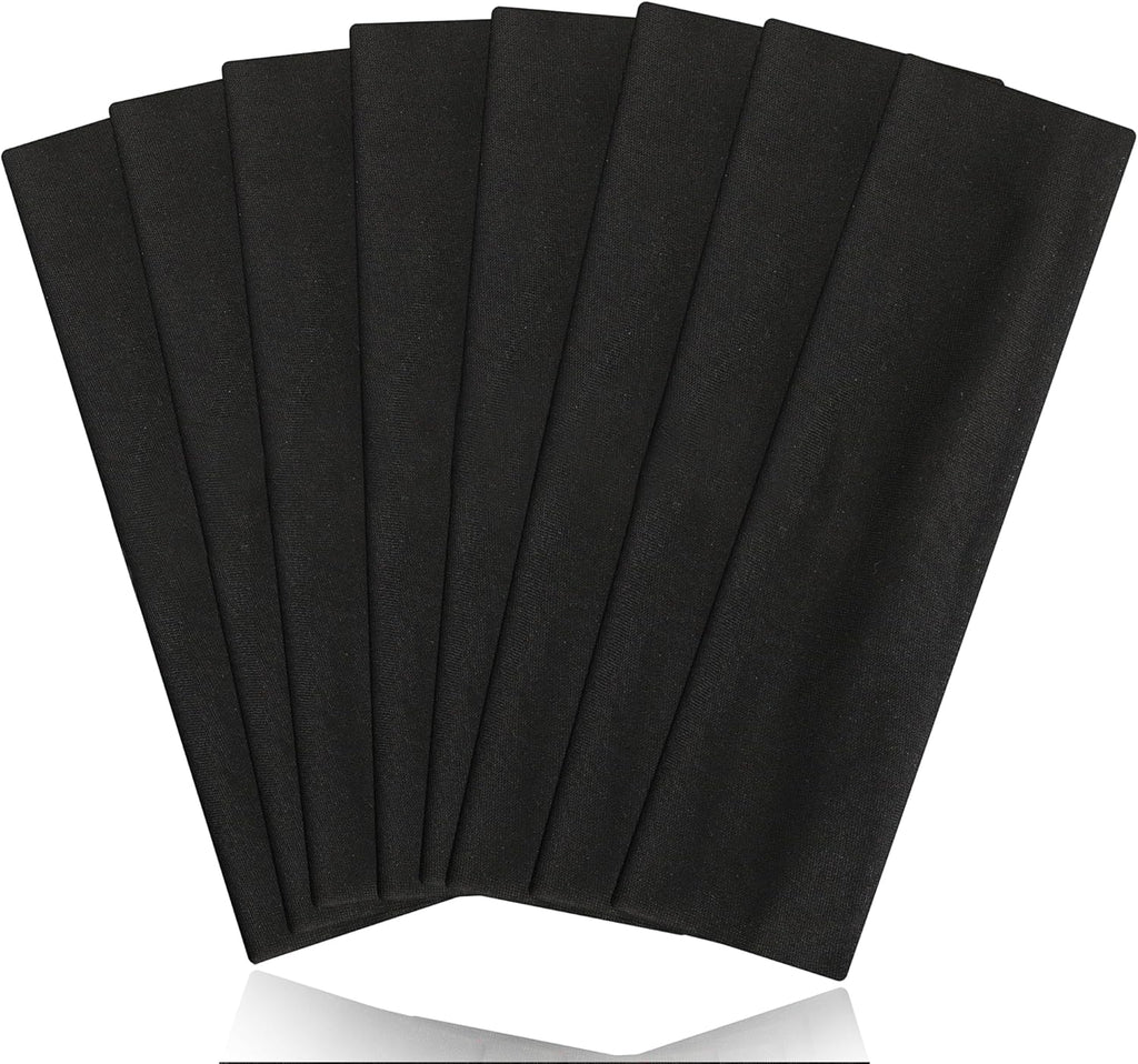 8PCS Summer-Exclusive Non Slip Sports Elastic Soft Running Fashion Headbands Absorb Sweat for Women & Men Working Out, Travel