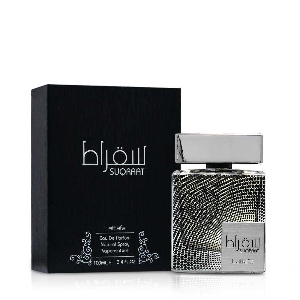 Suqraat - Fresh, Spicy, Aromatic, Woody - Eau De Parfum Long-Lasting Fragrance for Men, 3.4 Ounce / 100 Ml