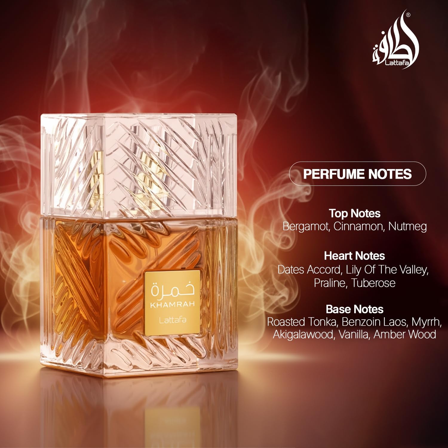 Khamrah - Vanilla, Warm Spicy, Amber, Cinnamon - Eau De Parfum Long-Lasting Fragrance for Unisex, 3.40 Ounce / 100 Ml