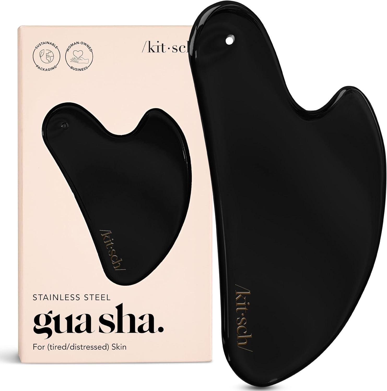 Stainless Steel Gua Sha Facial Tools - Guasha Tool for Face, Face Sculpting Tool, Jawline Shaper, Double Chin Reducer Gua Sha Tools, Lymphatic Drainage Massager, Facial Skin Care, Iridescent