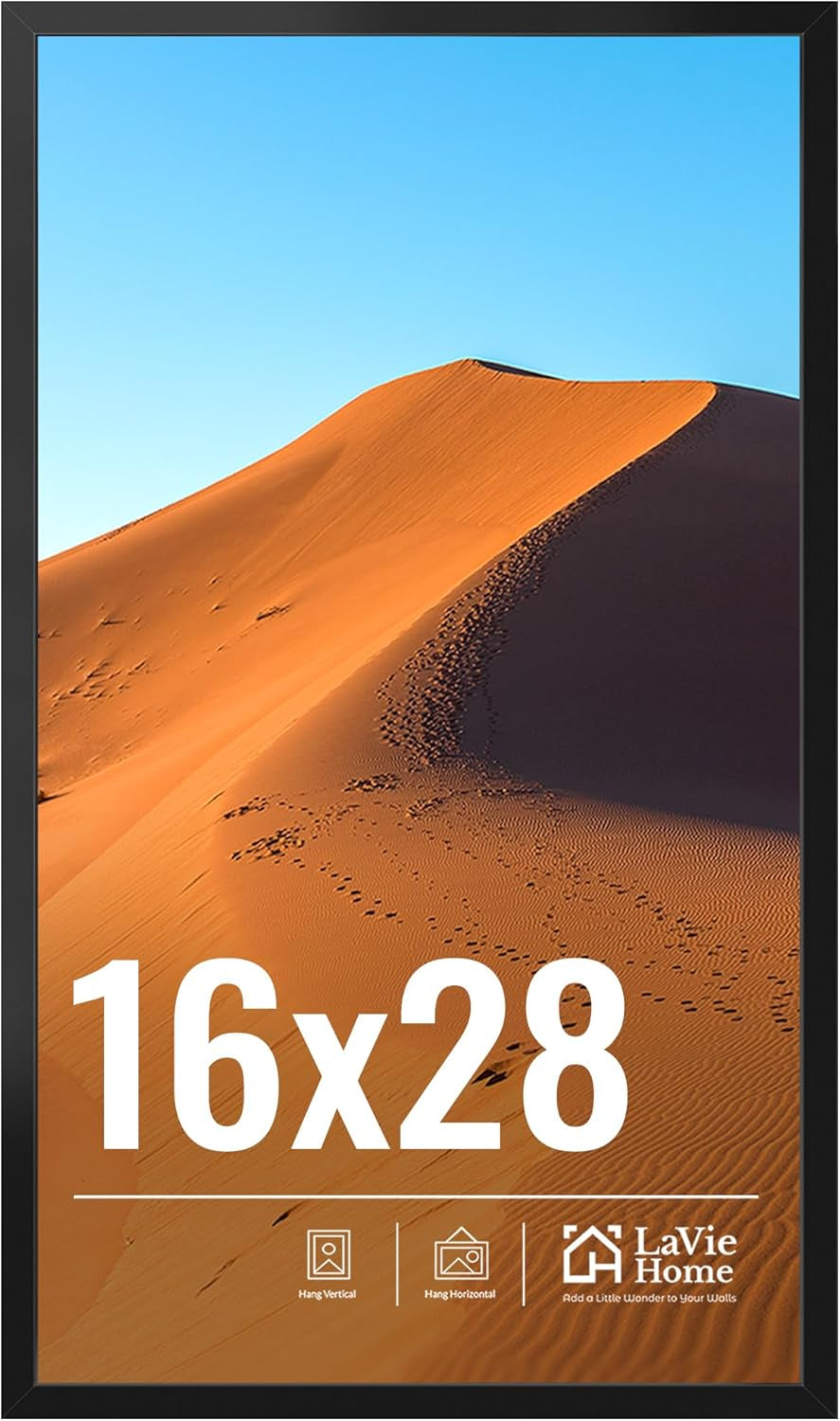 11x14 Black Picture Frame – Wall Display Classic Collection