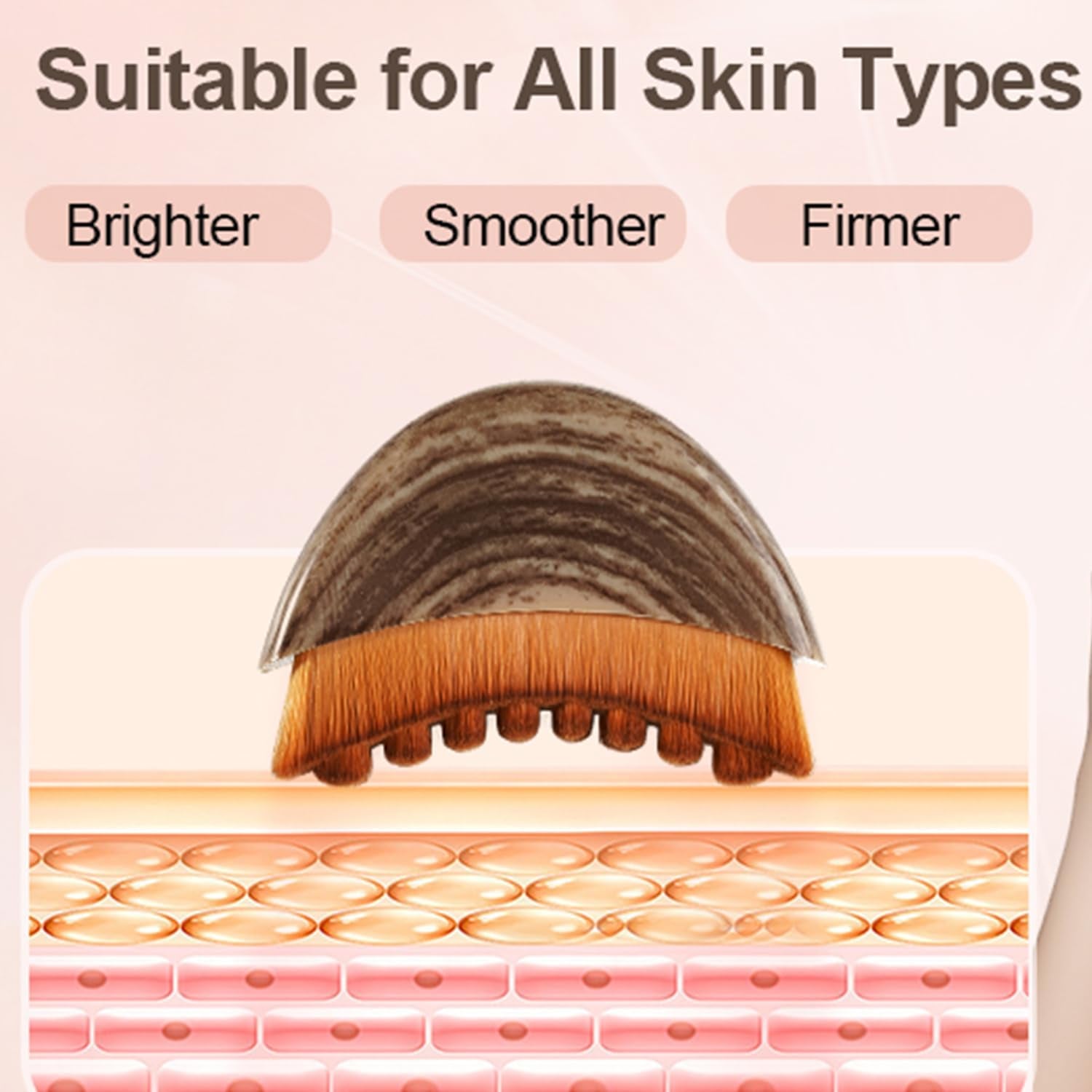 New Lymphatic Contour Face Brush，Lymphatic Face Brush for Sculpting – Anti-Puffiness Detox & Lift Improves Skin Glow，Ergonomically Designed to Fit the Skin Precisely and Relieve Fatigue