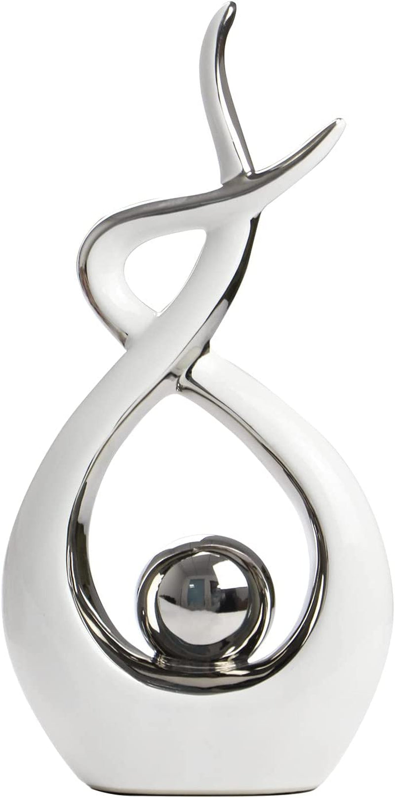 Home Decor Modern Abstract Art Ceramic Statue Table Decorations for Dining Room Living Room Office Centerpiece