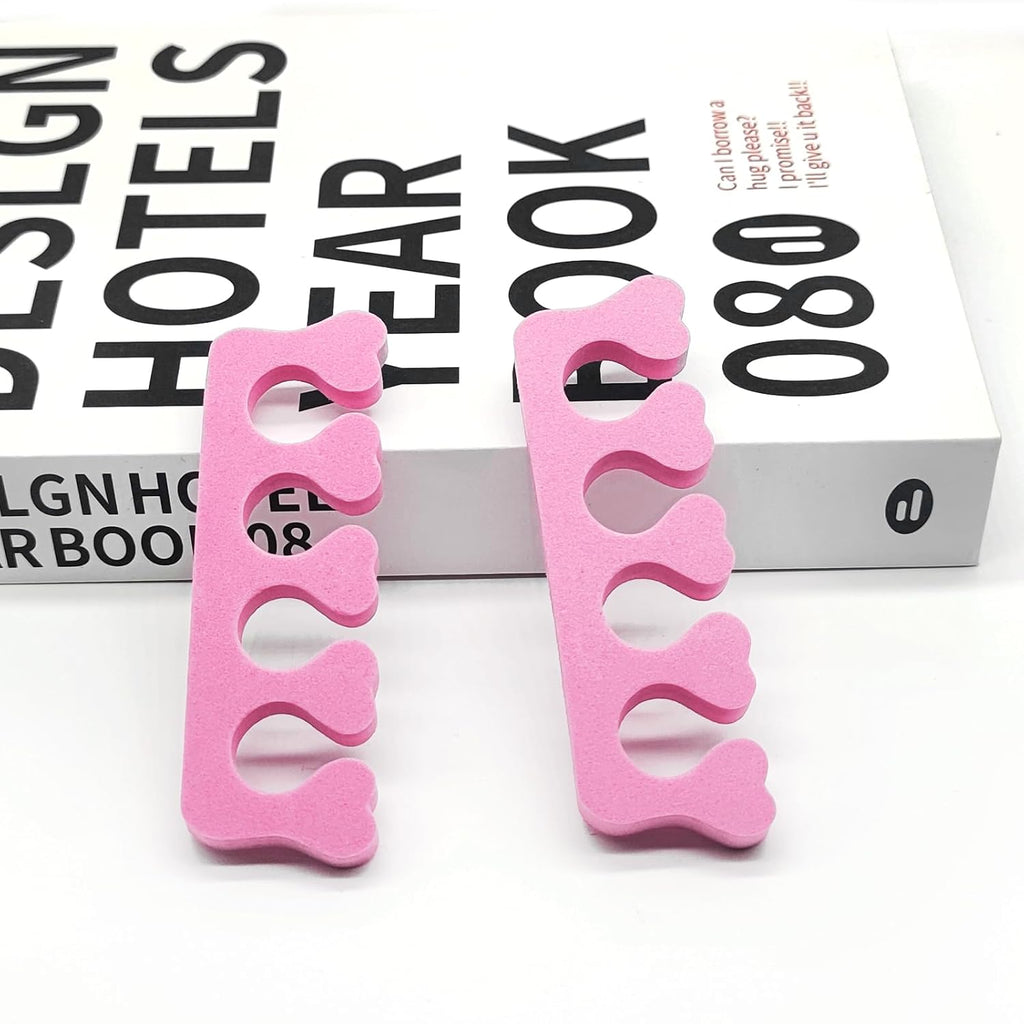 12Pcs Sponge Toe Separators Soft Finger Separators Toe Divider Spacer for Polishing Pedicure Manicure Coating Gel Painting Nail Art Beauty Accessories
