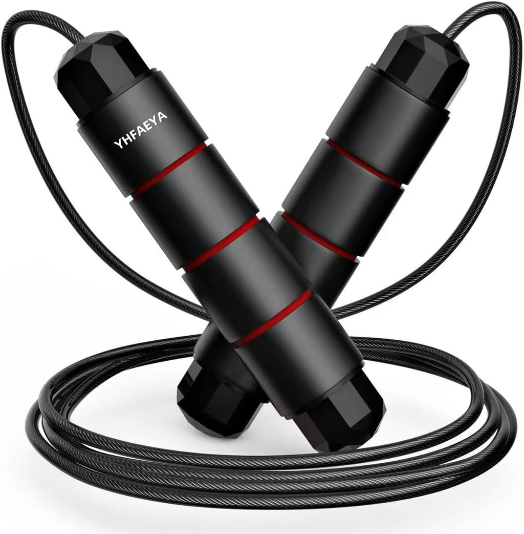 Jump Rope,Adjustable Jumping Rope,Tangle Free Fast Ball Bearings Skipping Rope,Suitable for Men, Women, and Kids,Fitness,Workout and Slimming at Home,School.