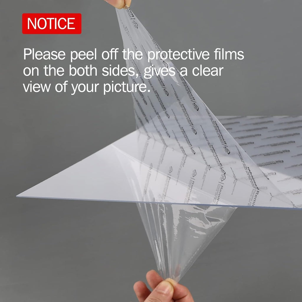 4X6 Picture Frame Distressed Farmhouse Wood Pattern Set of 4,Display 3.5X5 with Mat or 4X6 without Mat,Multicolour