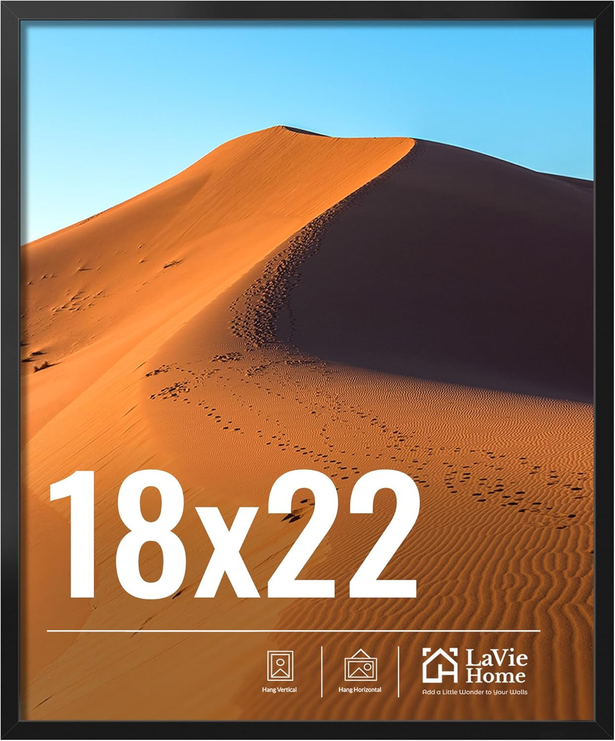 11x14 Black Picture Frame – Wall Display Classic Collection