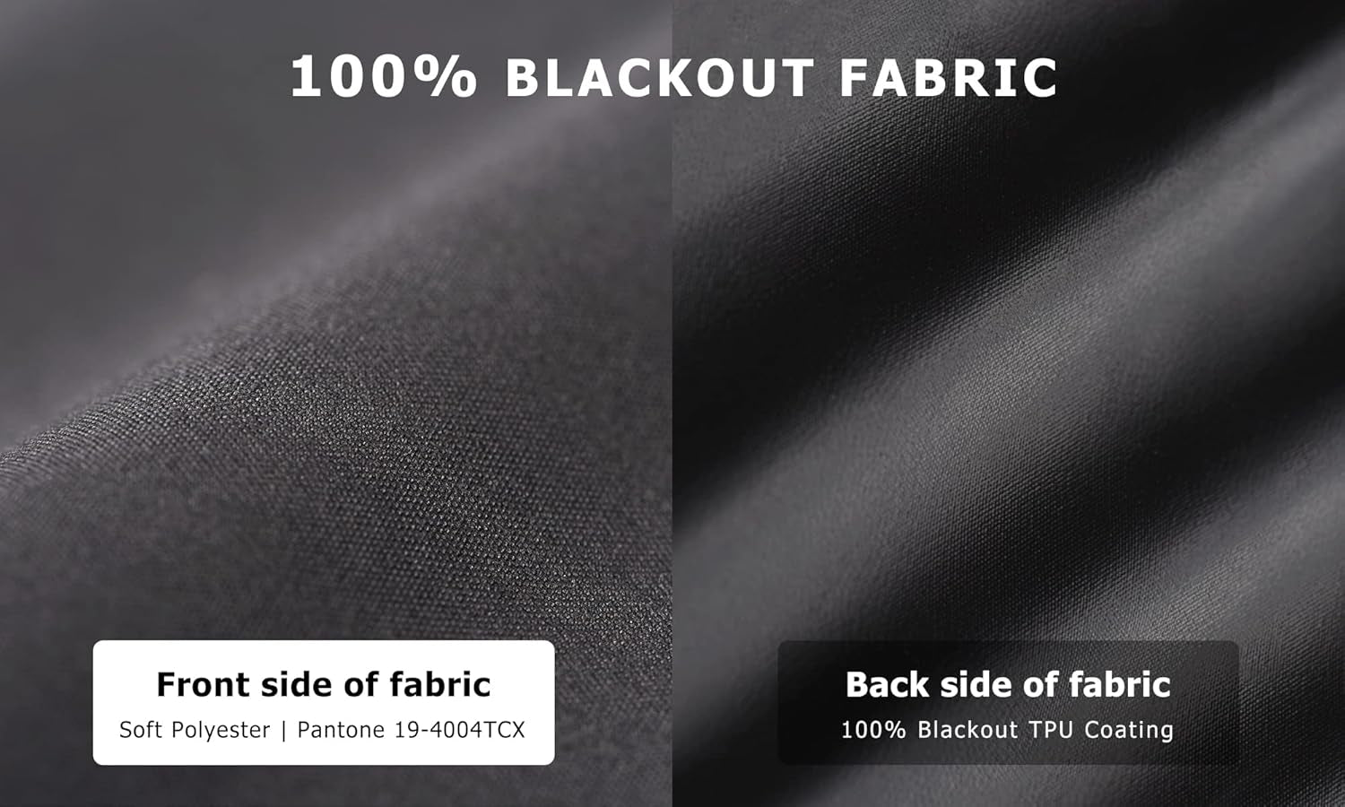 100% Blackout Roller Shades, No Tools No Drill Cordless Blinds for Windows, Thermal Insulated UV Protection Privacy Window Shades for Bedroom (36''W X 72''H, Black)