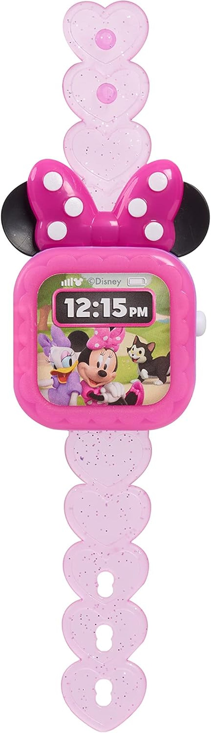 Junior Minnie Mouse Play Smart Watch with Lights and Sounds, 3-Pieces, Pretend Play, Kids Toys for Ages 3 up by Just Play
