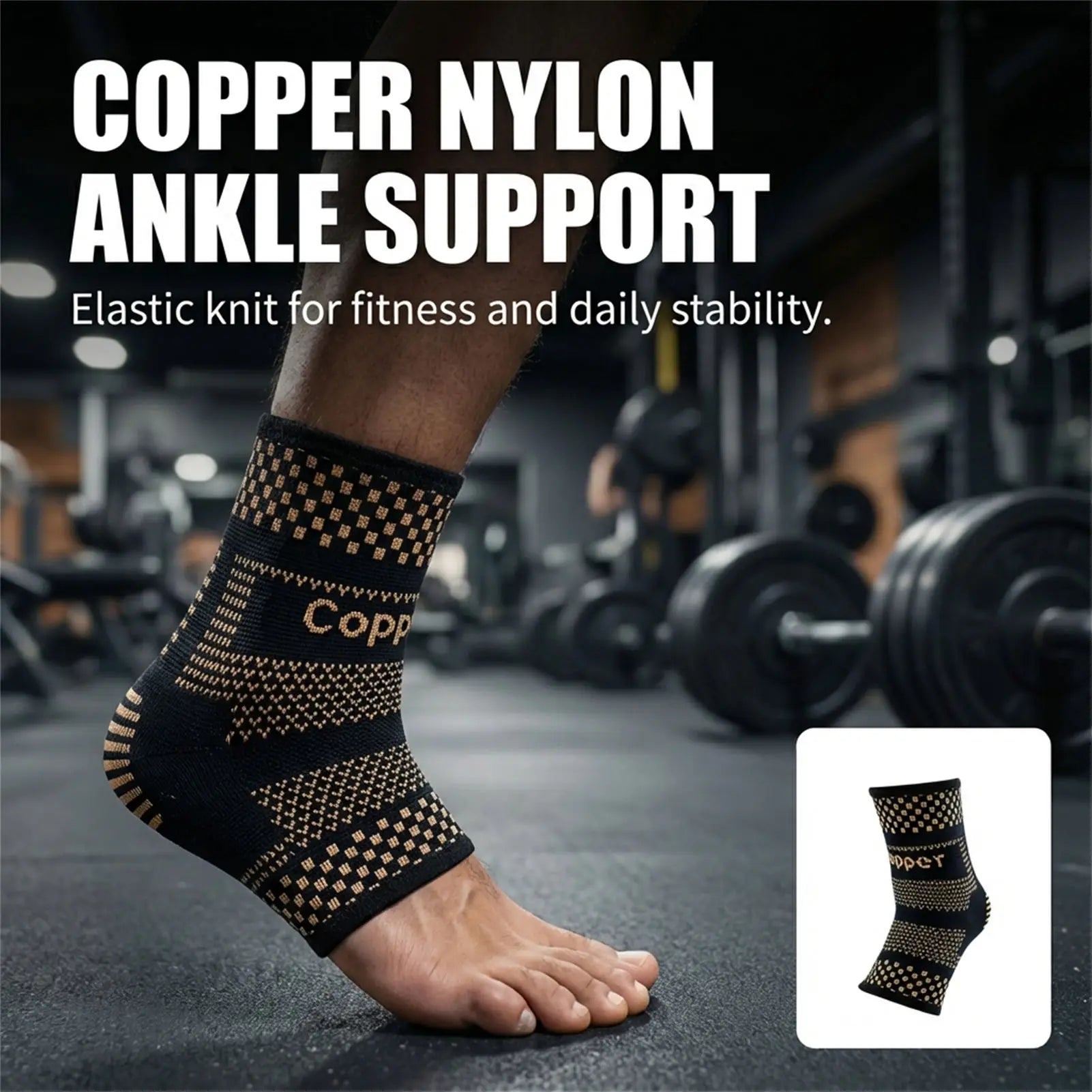 Copper Ion Wrist Support with Feature for Gym and Outdoor Sports