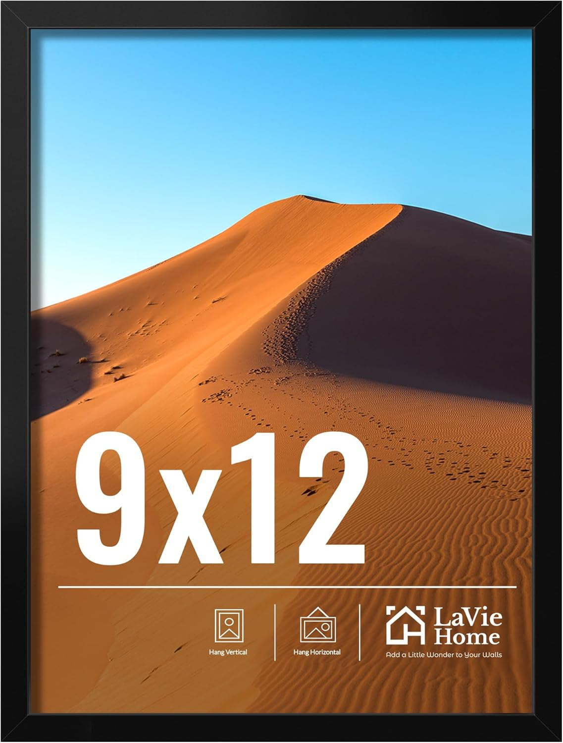11x14 Black Picture Frame – Wall Display Classic Collection
