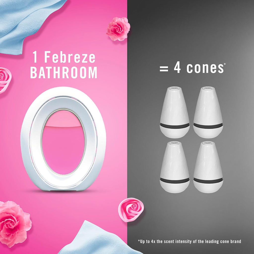Bathroom Air Freshener, Odor-Fighting Plug-In Alternative, Home, Bathroom & Kitchen Use, Downy April Fresh Scent, 6 Count