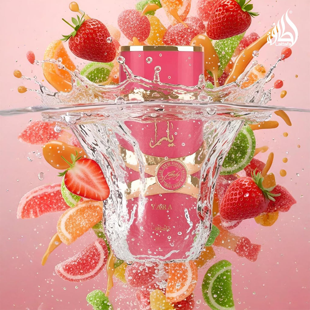 Yara Candy - Vanilla, Fruity, Citrus, Floral - Eau De Parfum Long-Lasting Fragrance for Women, 3.40 Ounce / 100 Ml