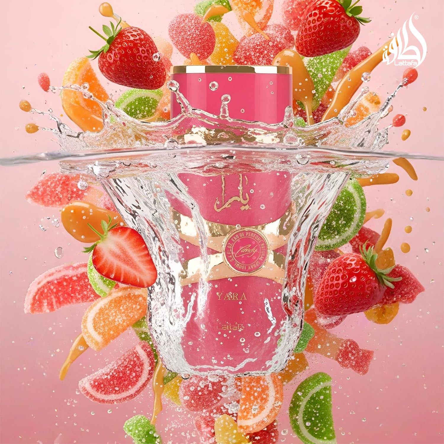 Yara Candy - Vanilla, Fruity, Citrus, Floral - Eau De Parfum Long-Lasting Fragrance for Women, 3.40 Ounce / 100 Ml