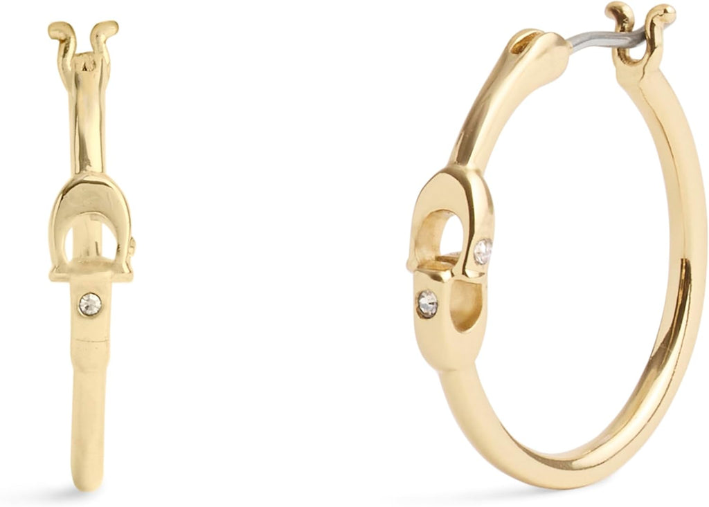 COACH Women'S Signature Hoop Earrings