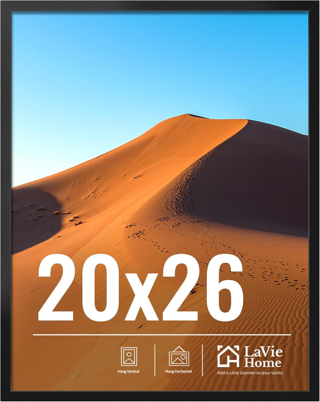 11x14 Black Picture Frame – Wall Display Classic Collection