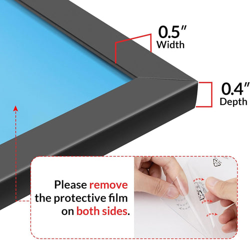 11x14 Black Picture Frame – Wall Display Classic Collection