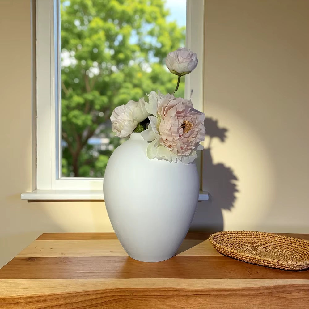 Modern Metal Vase Flower Arrangement Decoration, Dinner, Living Room, Kitchen, Bookshelf, Dining Table, Vase Decoration