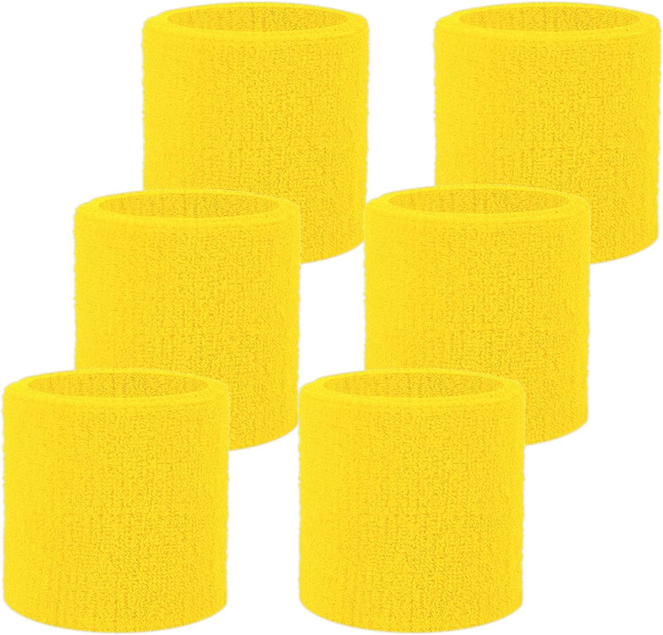 Wristbands Sweatbands for Men & Women, Breathable Tennis Wrist Bands Absorbent Sweat Band Multiuse Wristband for Basketball, Running, Gym, Working Out