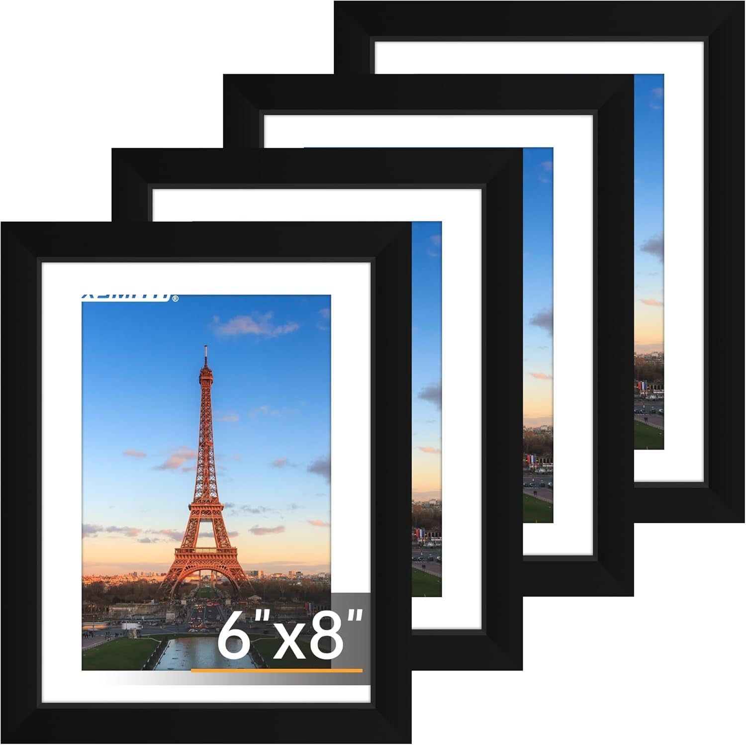 8x10 Picture Frames Set of 2 – Black Wall or Tabletop Display