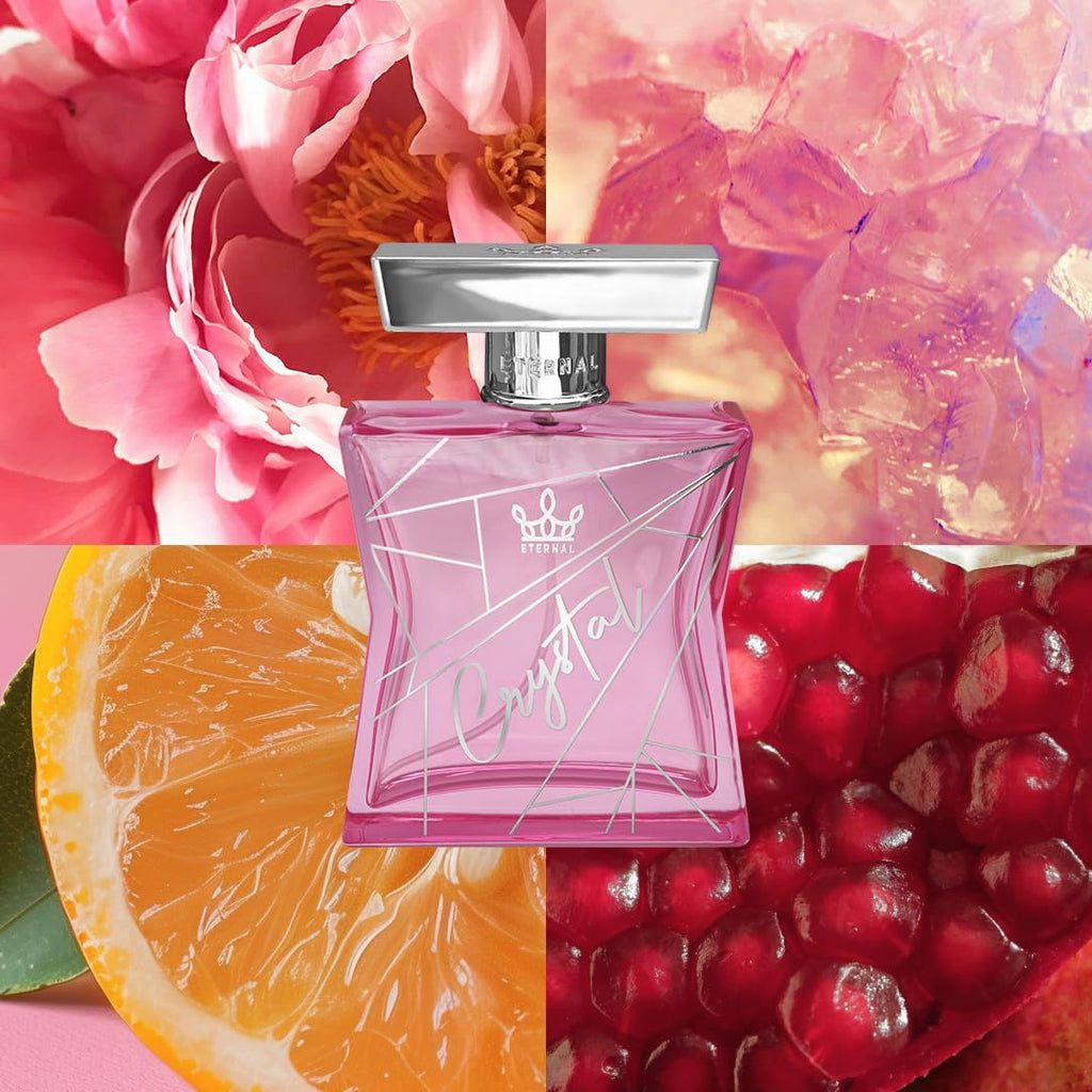 Eternal Crystal - Inspired by Bright Crystal - 3.4 Oz (100Ml) - Eau De Parfum - Long-Lasting - Vegan - Clean Ingredients - Perfume Spray for Women - 2000 Sprays per Bottle