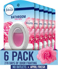 Bathroom Air Freshener, Odor-Fighting Plug-In Alternative, Home, Bathroom & Kitchen Use, Downy April Fresh Scent, 6 Count