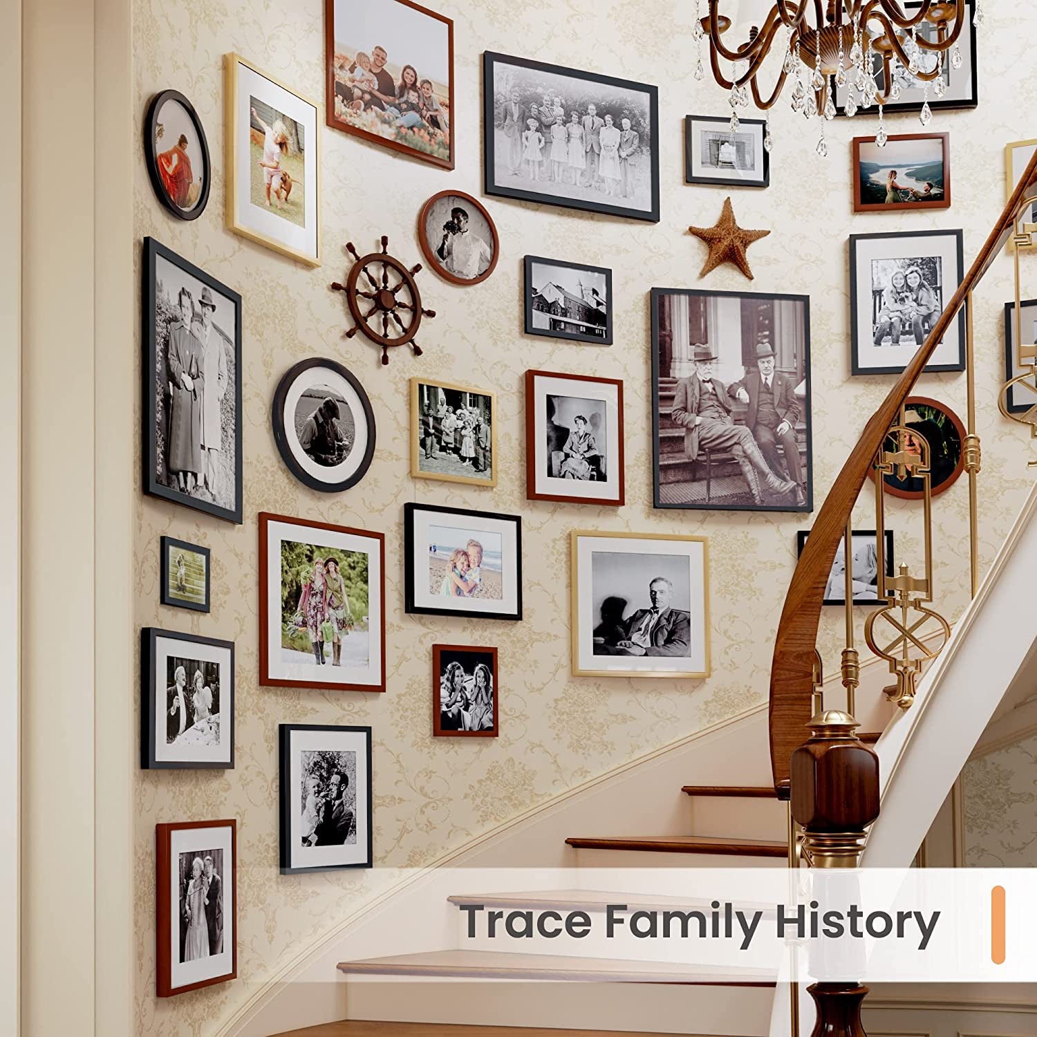 8.5x11 Black Picture Frame – Wall Hanging Display with Mat