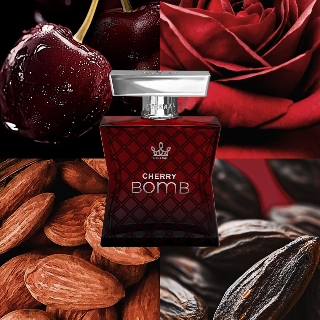 - Eternal Cherry Bomb - Inspired by Lost Luxury Cherry Perfume - 3.4 Oz (100Ml) - Eau De Parfum - Long-Lasting - Vegan - Clean Ingredients - Unisex Perfume - 2000 Sprays per Bottle
