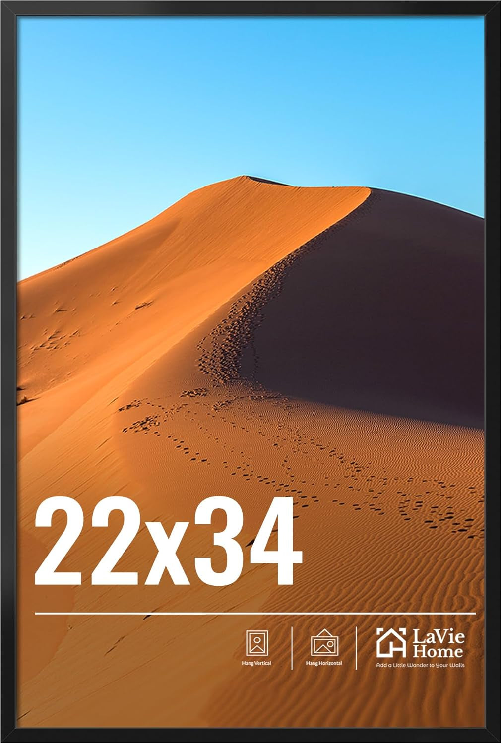 11x14 Black Picture Frame – Wall Display Classic Collection