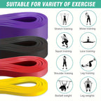 ​​1Pc Stackable Heavy Tension TPE Resistance Band Set - Anti-Snap for Home Gym Muscle Strength & Body Stretching​​ Yoga Gym