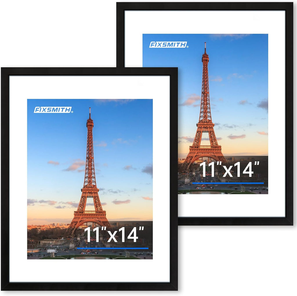 8x10 Picture Frames Set of 2 – Black Wall or Tabletop Display