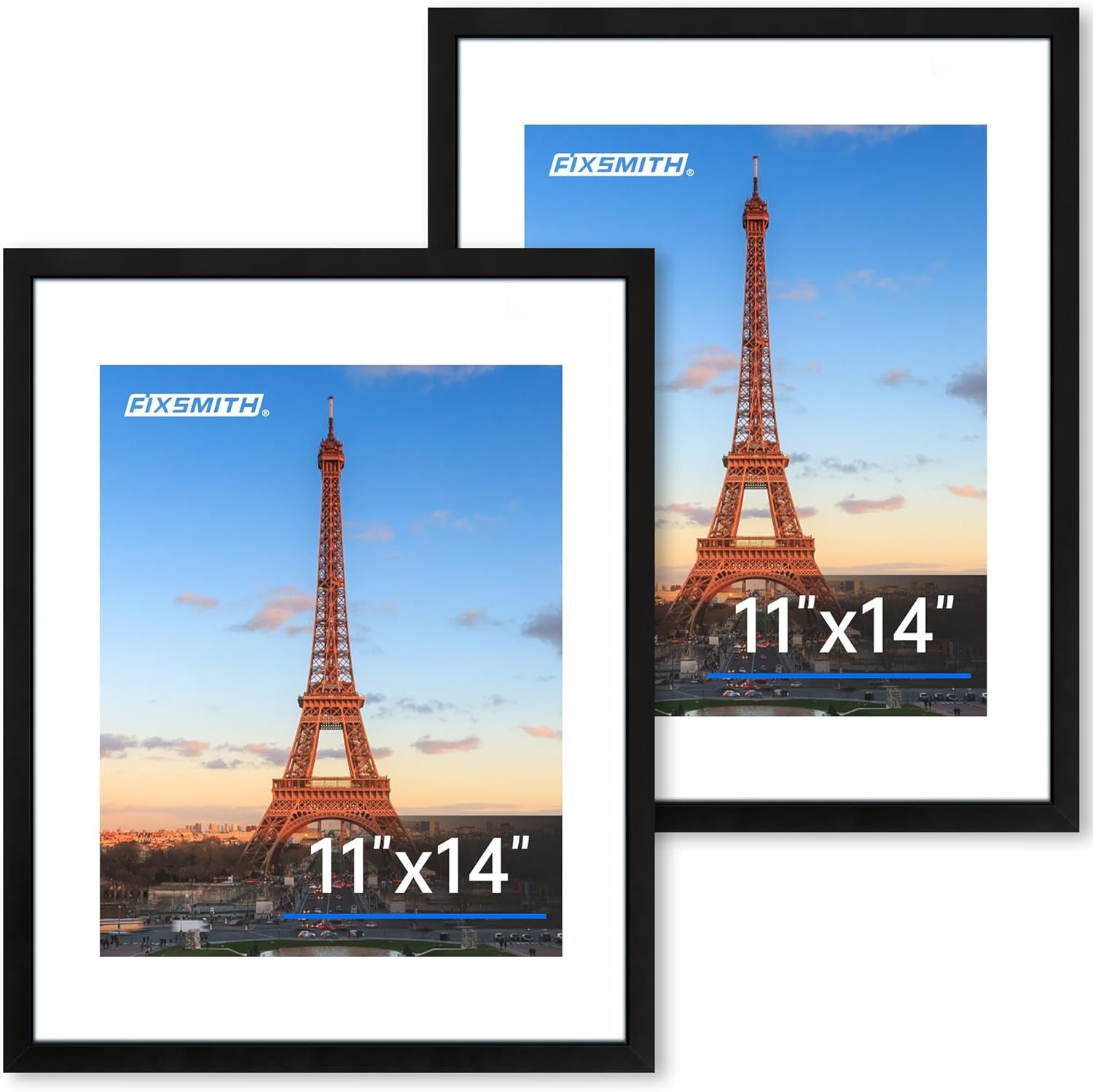 8x10 Picture Frames Set of 2 – Black Wall or Tabletop Display