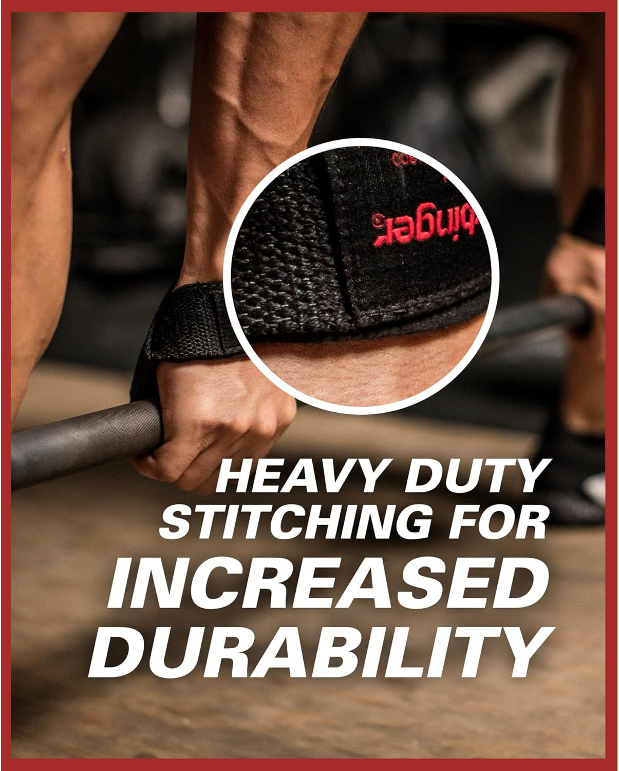 Padded Cotton Lifting Straps with Neotek Cushioned Wrist, 21.5 Inch Length, 1.5 Inch Width, Pair, Weightlifting Wrist Straps for Deadlifts and Strength Training