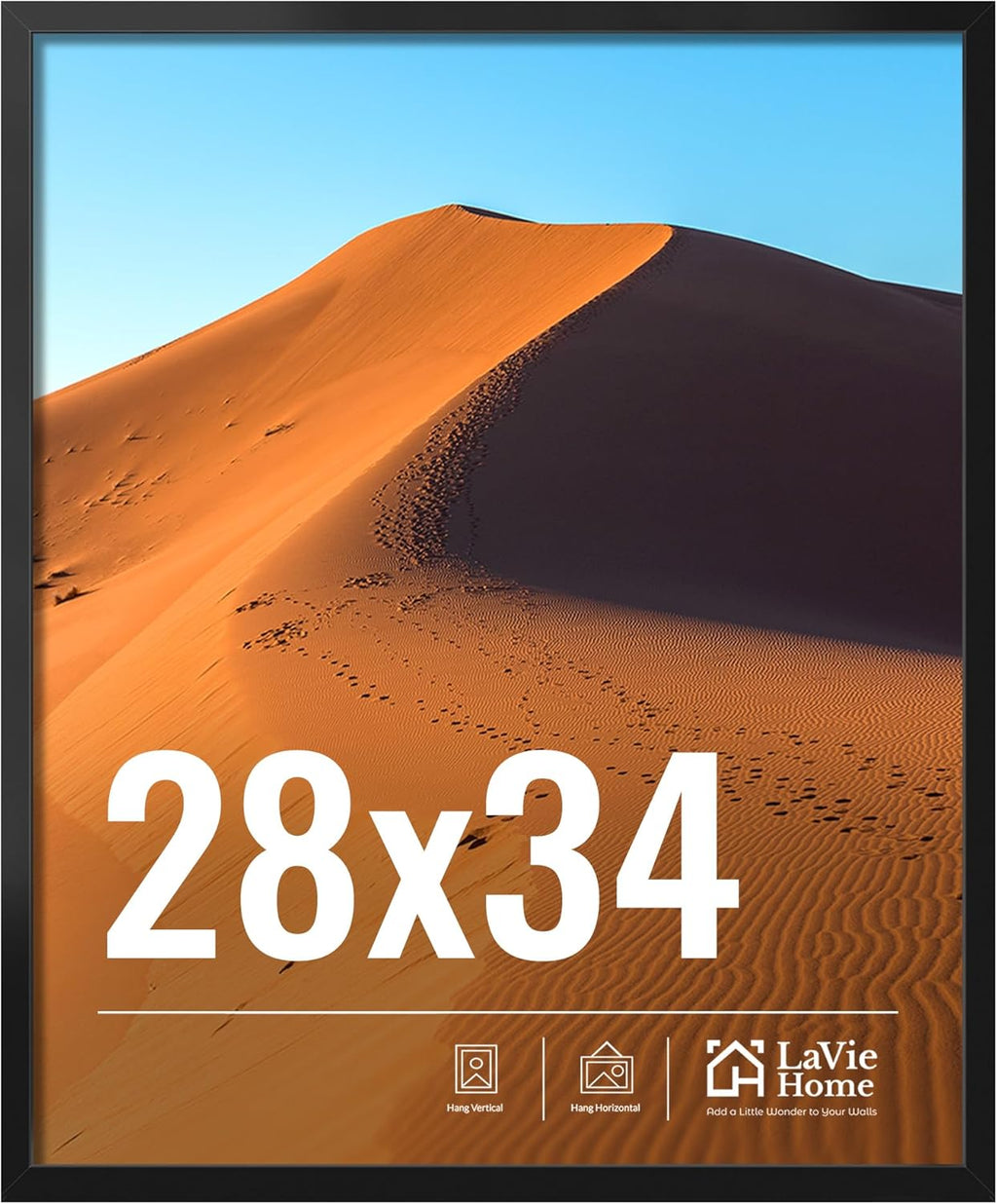 11x14 Black Picture Frame – Wall Display Classic Collection