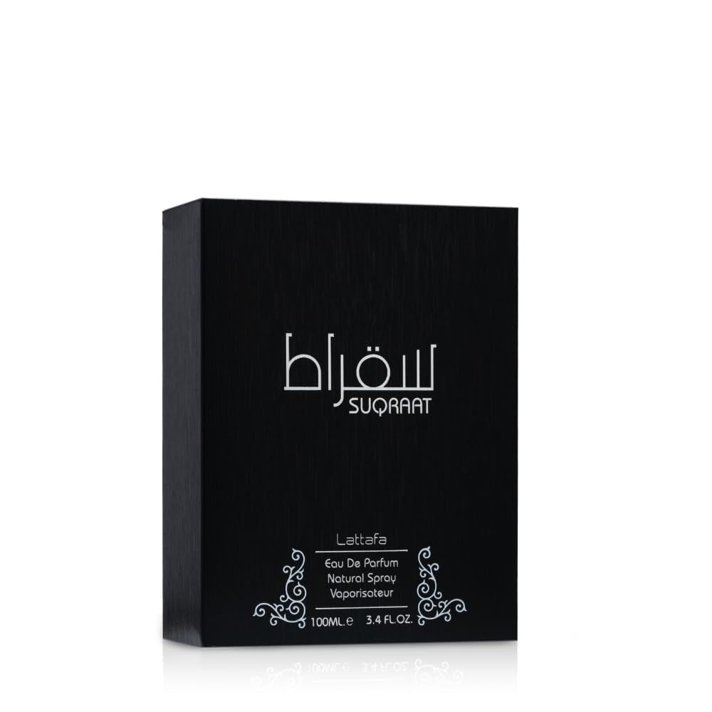 Suqraat - Fresh, Spicy, Aromatic, Woody - Eau De Parfum Long-Lasting Fragrance for Men, 3.4 Ounce / 100 Ml