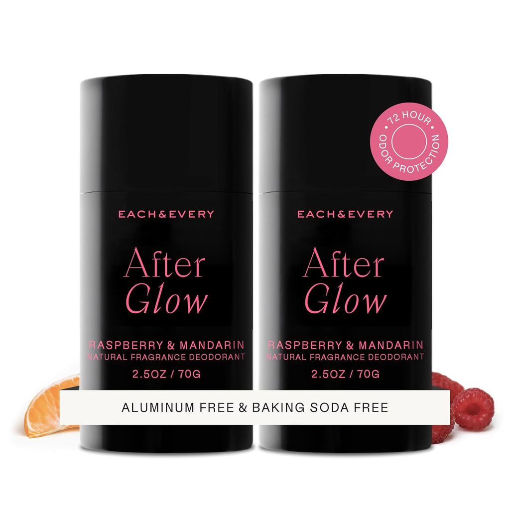 Aluminum Free Deodorant for Women & Men, Lavender & Lemon - All Natural Deodorant for Sensitive Skin, EWG Verified - Clean, Baking Soda-Free, Plant-Based Fragrance - 2.5Oz, 2 Pack
