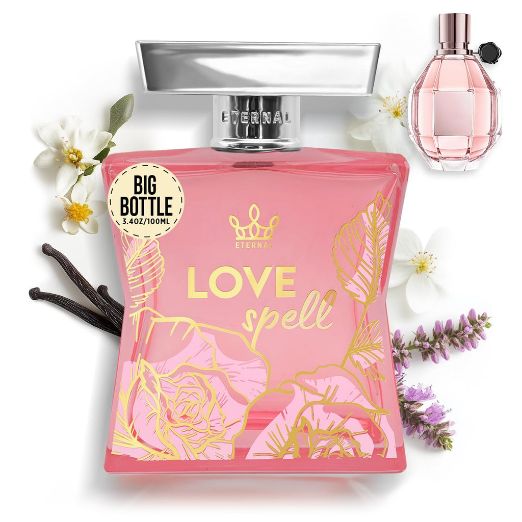 - Eternal Love Spell - Inspired by Designer Gourmand White Flowers Perfume - 3.4 Oz (100Ml) - EDP - Long-Lasting - Clean Ingredients - Perfume for Women - 2000 Sprays per Bottle