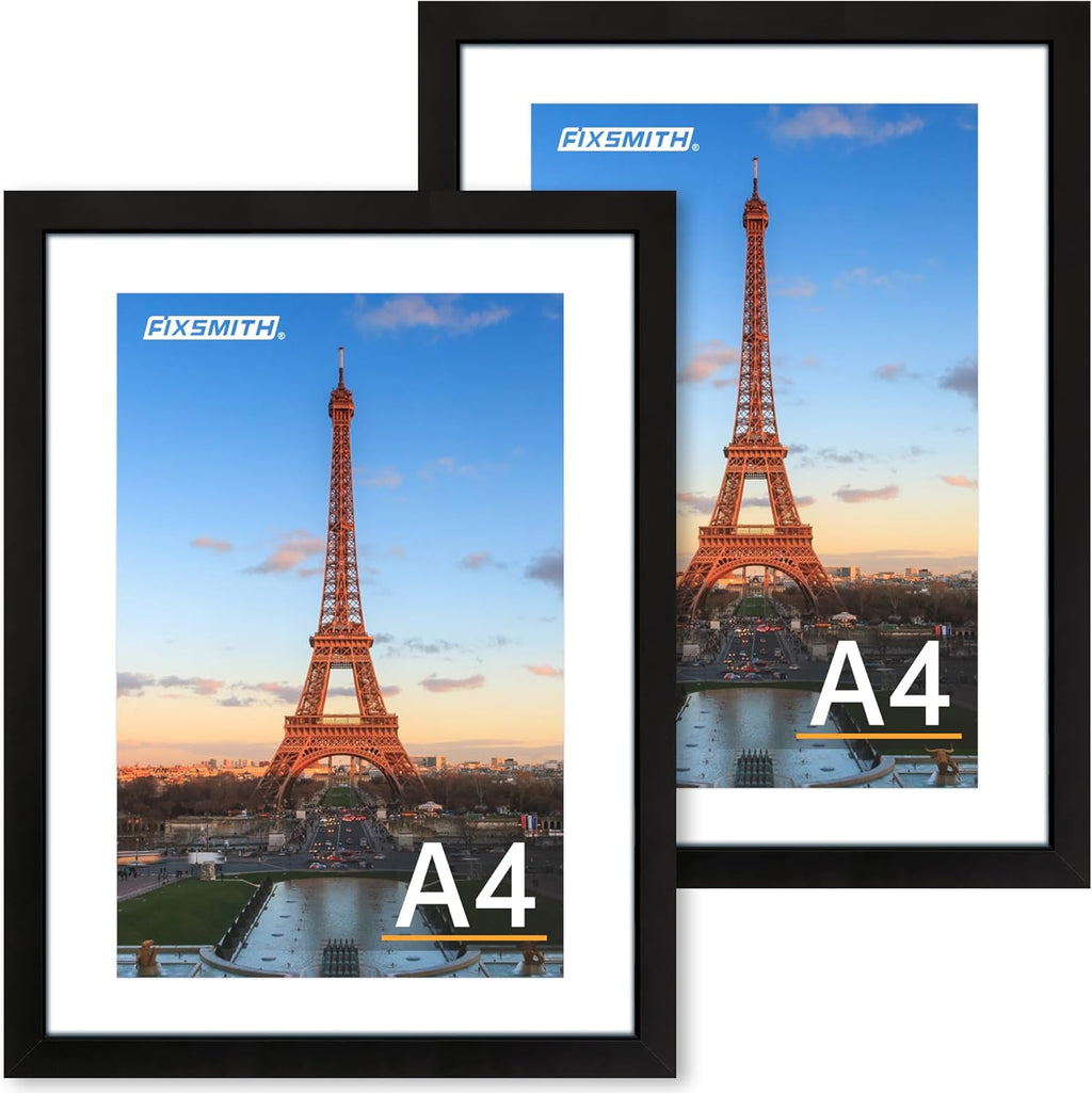 8x10 Picture Frames Set of 2 – Black Wall or Tabletop Display