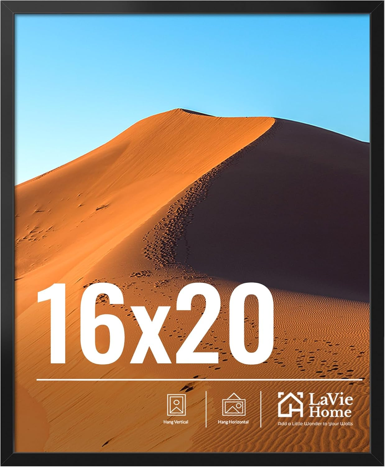 11x14 Black Picture Frame – Wall Display Classic Collection