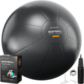 Exercise Ball – Yoga Ball for Pilates & Fitness - Birthing for Pregnancy, Stability, Core, Balance, Therapy for Physical Rehab, Workout for Home Gym & Office Chair, Fast Pump Included