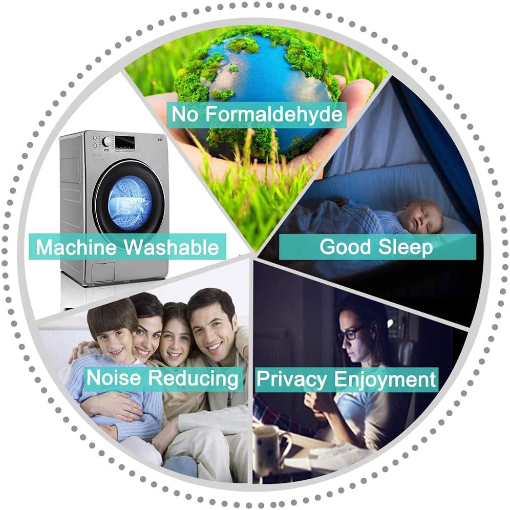 Room Darkening Gray Blackout Curtains 84 Inch Long Light Blocking Thermal Insulated Window Treatment Grommet Drapes for Bedroom Living Room, 52W X 84L, Grey Curtains, 2 Panels